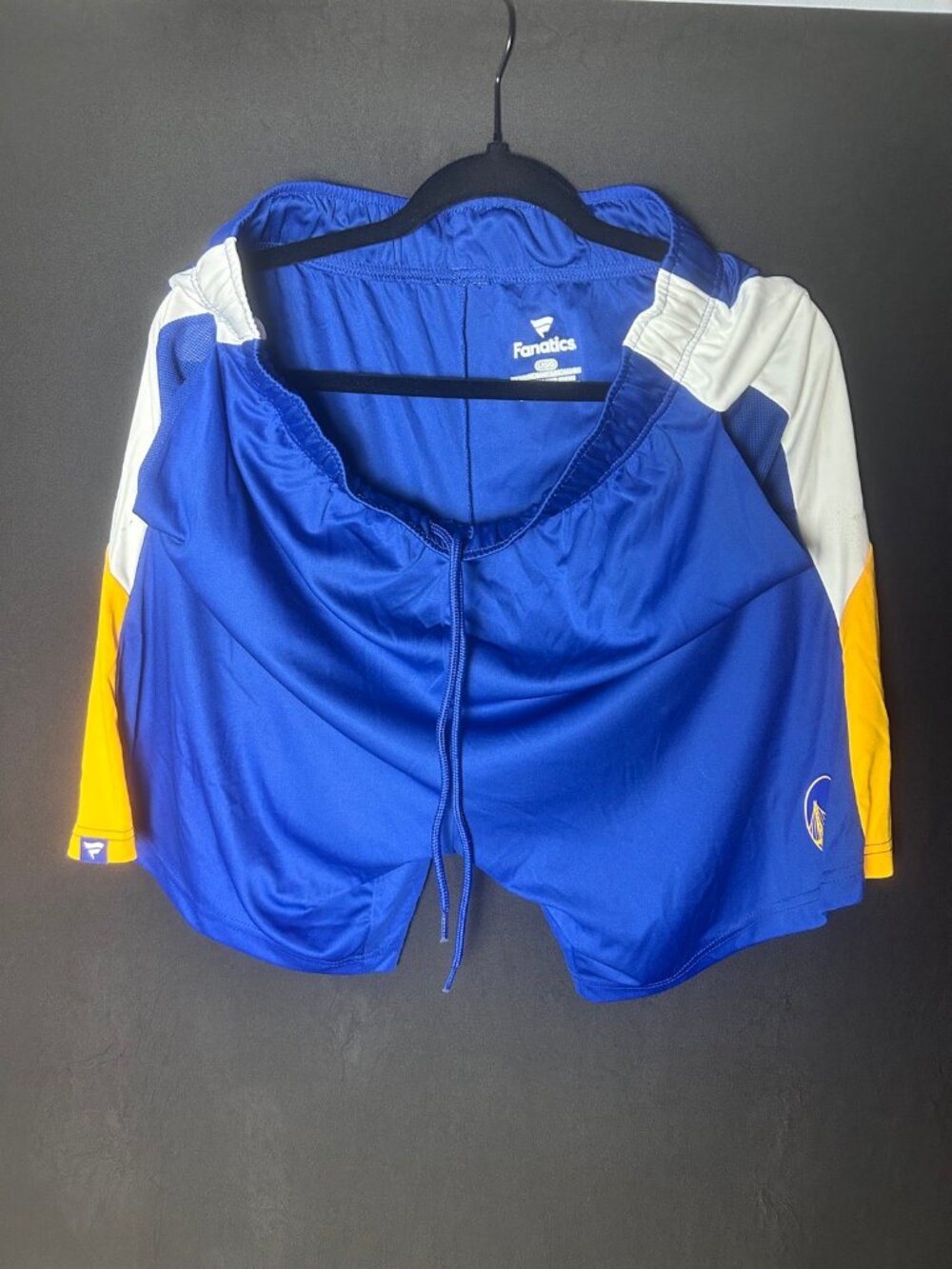 Fanatics Golden State Warriors Athletic Shorts Royal Blue White Men's L